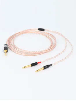 Preffair 1PC 8cores Slúchadlá Kábel 3.5 stereo Audio Konektor Audio Upgrade Kábel Pre Meze 99 Classics/Ohnisková Elear - Obrázok 2  