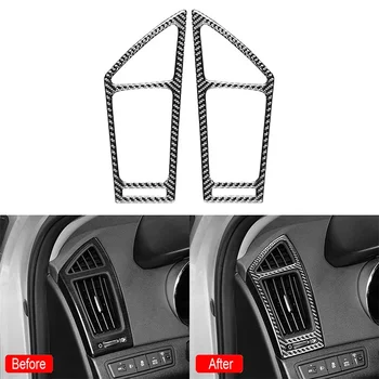 2ks/Set Auto AC odvzdušňovací Otvor Kryt Výbava Príslušenstvo Uhlíkových Vlákien Black Pre Hyundai Sonata 2011-2014 Auto Interiéru Nálepky - Obrázok 1  
