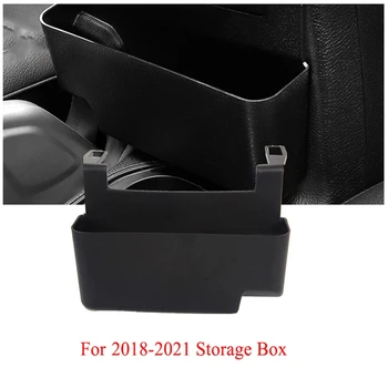 Pre Jeep Wrangler JL 2018-2021 Black Prednej stredovej Konzoly Opierke Úložný Box Auto Interiéru Auta Zakladanie Upratovanie - Obrázok 2  