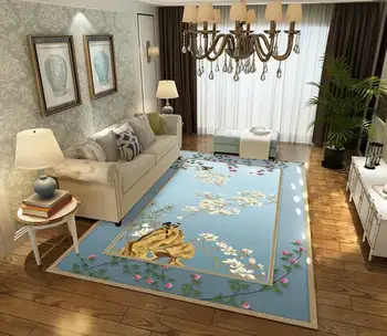 W4983 Moderný minimalistický koberec, domáce spálni koberec - Obrázok 1  