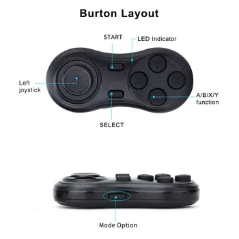 Mini Plus Univerzálny Bezdrôtový Gamepad pre NS PC Bluetooth-kompatibilné Diaľkové ovládanie Spúšte pre IOS/Android Smartphone - Obrázok 2  