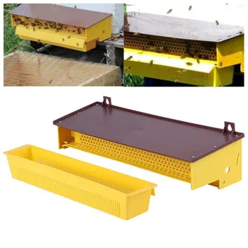 Včelárstvo Plastové Pasce Žltá s Vymeniteľné Vetrané Zásobník принадлежности для пчеловодства suministros de apicultura - Obrázok 2  