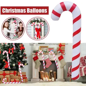 1 ks Nafukovacie Vianočné Trstiny Balón Nafukovacie Santa Barly Nafukovacie Hračky Claus Produkty Barlu PVC s Nafukovacou Dekor C0C7 - Obrázok 1  