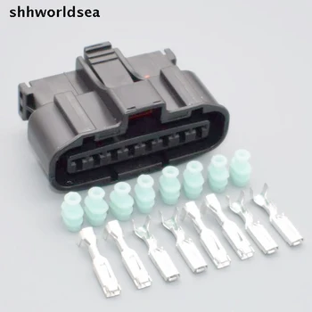 shhworldsea 3.0 mm KET 8pin auto plastové rozvody vedenia kábla konektor MG640549-5 s klip MG630552-7 - Obrázok 1  