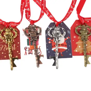 50pcs Vianočné Santa Tlačidlo Ozdoby Magické Kľúče pre Žiadny Komín Domu Otvárač s Papierom Značky Vianočný Stromček Prívesok Dekor - Obrázok 1  