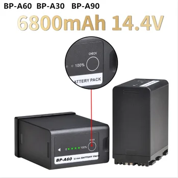 1-5 KS 6800mAh 14,4 V BPA60 BP-A60 Batéria pre Canon EOS C200 C200B C220B C300 MK II BP-A30 BP-A90 - Obrázok 1  
