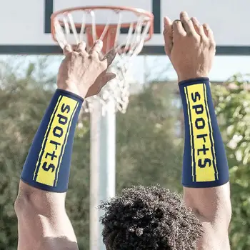 Arm Ochrany Počas Tréningu Volejbal Rameno Stráže Kompresie Rameno Rukávy pre Volejbal Tenis Basketbal Znížiť záťaž - Obrázok 1  