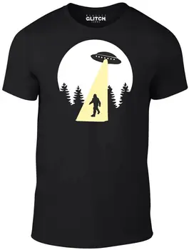 Sasquatch Lúča Až T Shirt Vtipné Tričko UFO, Mimozemšťania retro chladné miesto bigfoot NÁS - Obrázok 1  