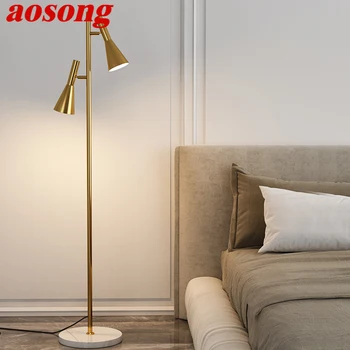 AOSONG Nordic Poschodí Lampa Moderné Rodinné Iiving Izba Spálňa Uhol Aadjustment LED Tvorivosti Stojí Lightight - Obrázok 1  