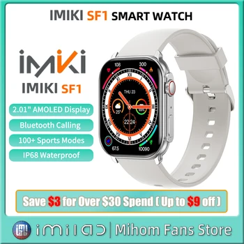 Smart Hodinky IMIKI SF1 Smartwatch Muži Ženy 2.01