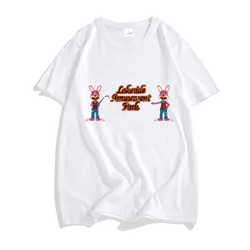 Robbiee Králik Hot Horor Hry Tshirts MUŽOV Zábavný Park Lakeside 100% Bavlna tričká Bunny Doll Módne Tričká Kreslených - Obrázok 1  