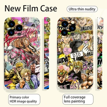Anime radu jojo Módne Telefón puzdro Pre iPhone 14 13 12 Mini 11 Pro Max X XR XS MAX SE 2020 8 7 Plus Feilin hodvábne Kryt - Obrázok 2  