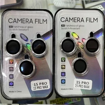 100ks Objektív Fotoaparátu Zadný Kryt Chránič pre IPhone 14 15 Pro Max 11 12 13 Pro Max Mini Objektív Fotoaparátu Sklo S Box - Obrázok 1  