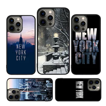 NEW YORK AMERICKÝ CITY puzdro Pre iPhone 15 SE 2020 XR X XS Max 6 7 8 Plus 12 13 Mini 11 12 13 14 Pro Max Bumper Kryt - Obrázok 1  