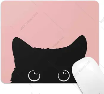 Roztomilý Mačiatko, Podložku pod Myš, Malé Ružové Kawai Mačka Myš Podložka protišmyková Gumová Base Mousepad na Počítač, Notebook Úrad Práce 9.5x7.9 palec - Obrázok 1  