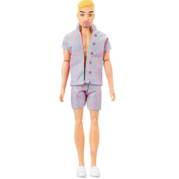 NK 1 Nastavte Módne spanie ležérne oblečenie set pre bábiku Barbie Bábika Priateľ Pre Bábika Ken Moderný Top+nohavice+topánky Oblečenie - Obrázok 2  
