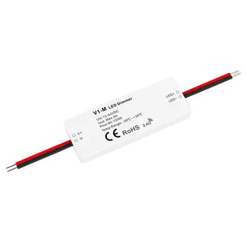 V1-M/V1-M(D) jednofarebné LED Mini RF Controller 1 kanál konštantné napätie/Max 5A výstup stmievanie/Bezdrôtový diaľkový ovládač - Obrázok 2  