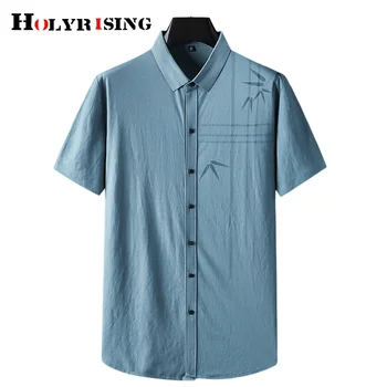 letné mužov tričká krátky rukáv мужская одежда čínsky štýl bežné streetwear veľkosť 7xl voľné Bambusu vzor blúzka homme NZ032 - Obrázok 1  