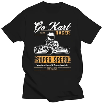 2019 Nové Módne Muži Tričko Go Kart Super Speed Racer Motorových Dospelých Unisex Žena T-Shirt - Obrázok 1  