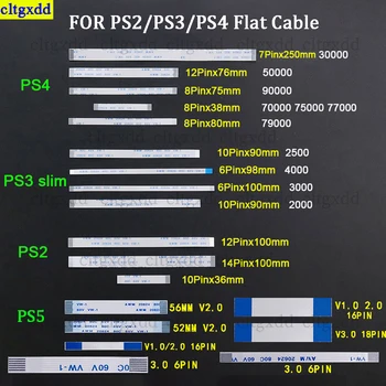 10piece PRE PS2/PS3/PS4/PS5 radič ultra-tenké 6/10/12/14/16/18 pin touchpad v1.0 2.0 3.0 flexibilné stužkový kábel napájania - Obrázok 1  
